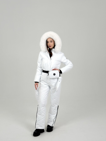 Комбинезон женский зимний Гранд Сибирь (белый мех)